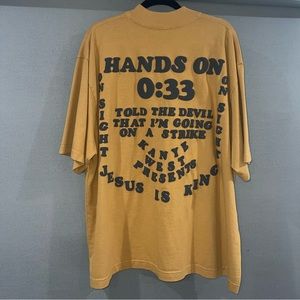 Kanye west t-shirt Tan Tee Donda Jesus is King